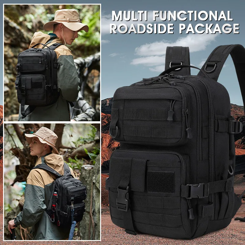 

2026 New Men's Waterproof Multifunctional Convenient Mountaineering Bag Large Capacity Lightweight Hiking Storage Bag