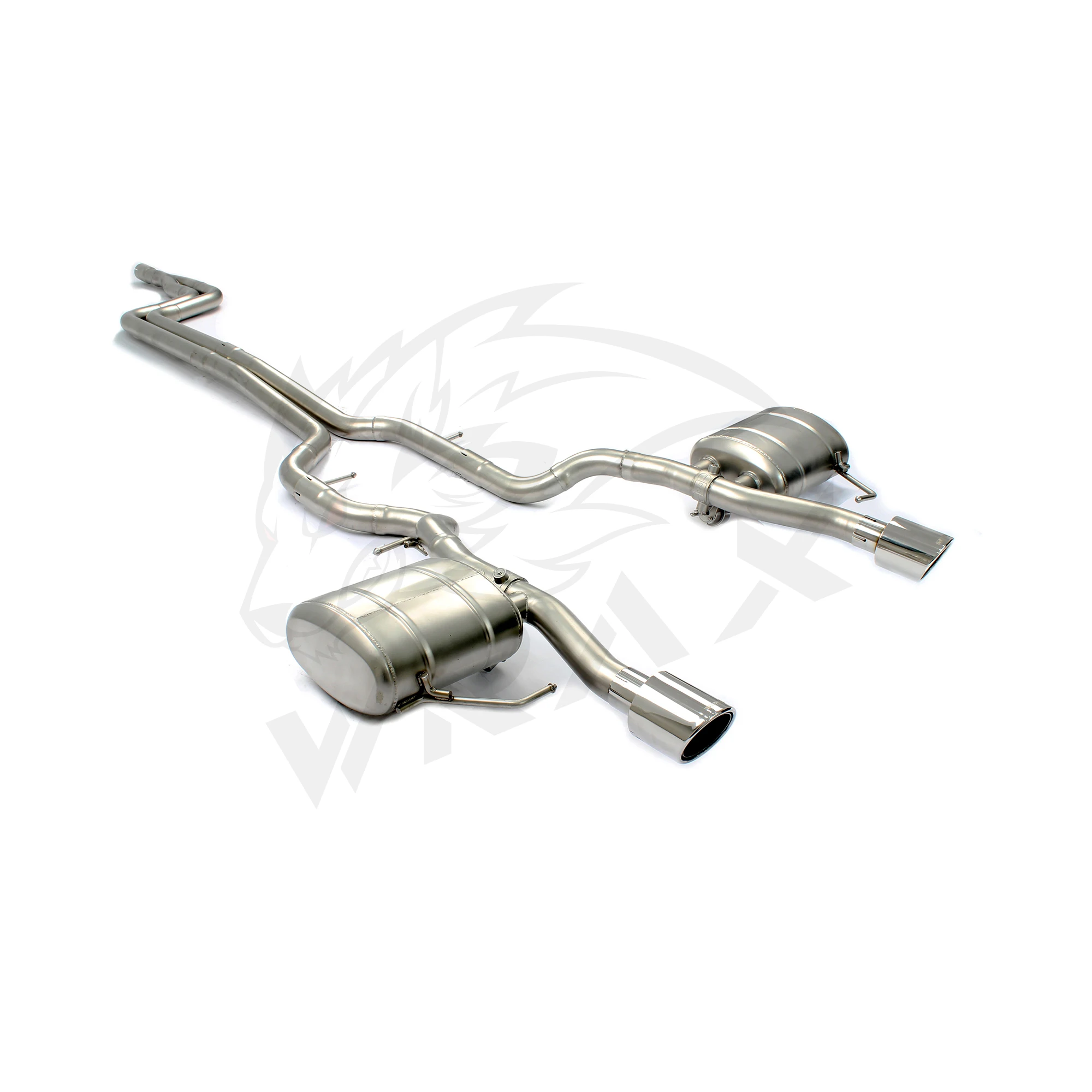 Układ wydechowy WRAX Performance Sport Sound do Jaguar XE 2014+ 2.0T 3.0T z regulowanym zaworem, Catback, bezstratny montaż.