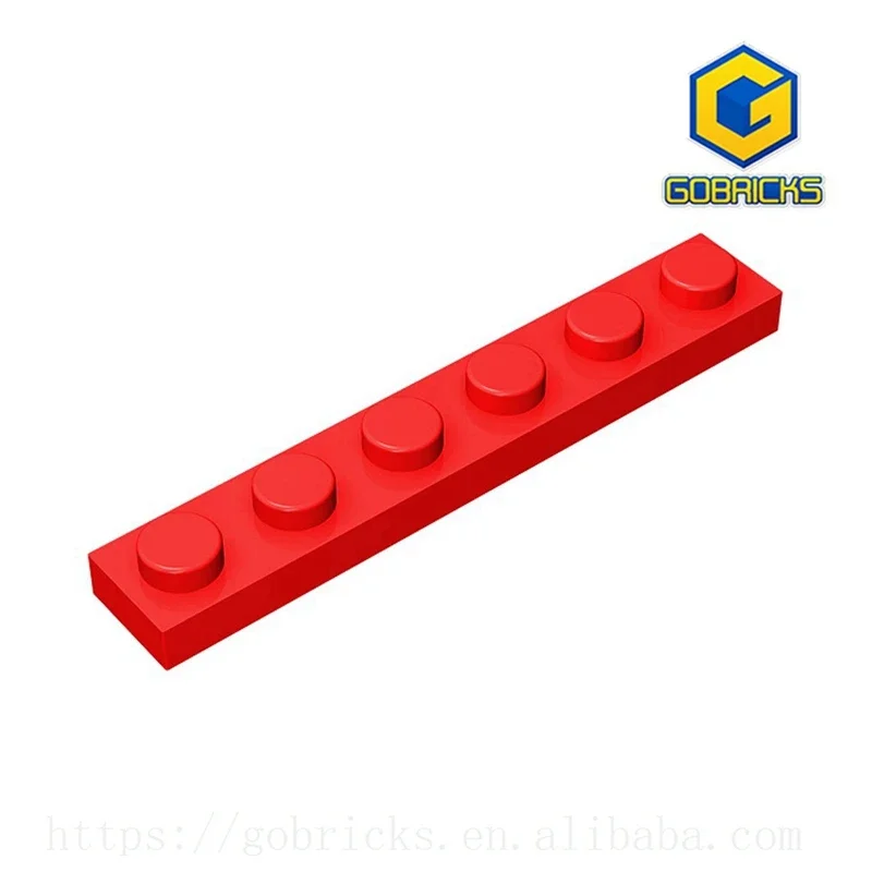 GDS-505 Plate 1 x 6 compatible with lego 3666 pieces of children\'s DIY building block Particles Plate DIY