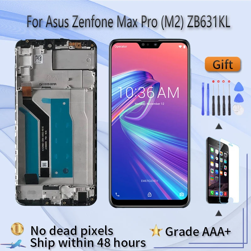 

ЖК-дисплей для Asus Zenfone Max Pro M2 ZB631KL, замена экрана ZB631KL, ЖК-дисплей Zenfone Max Pro M2 ZB631KL, экран с рамкой