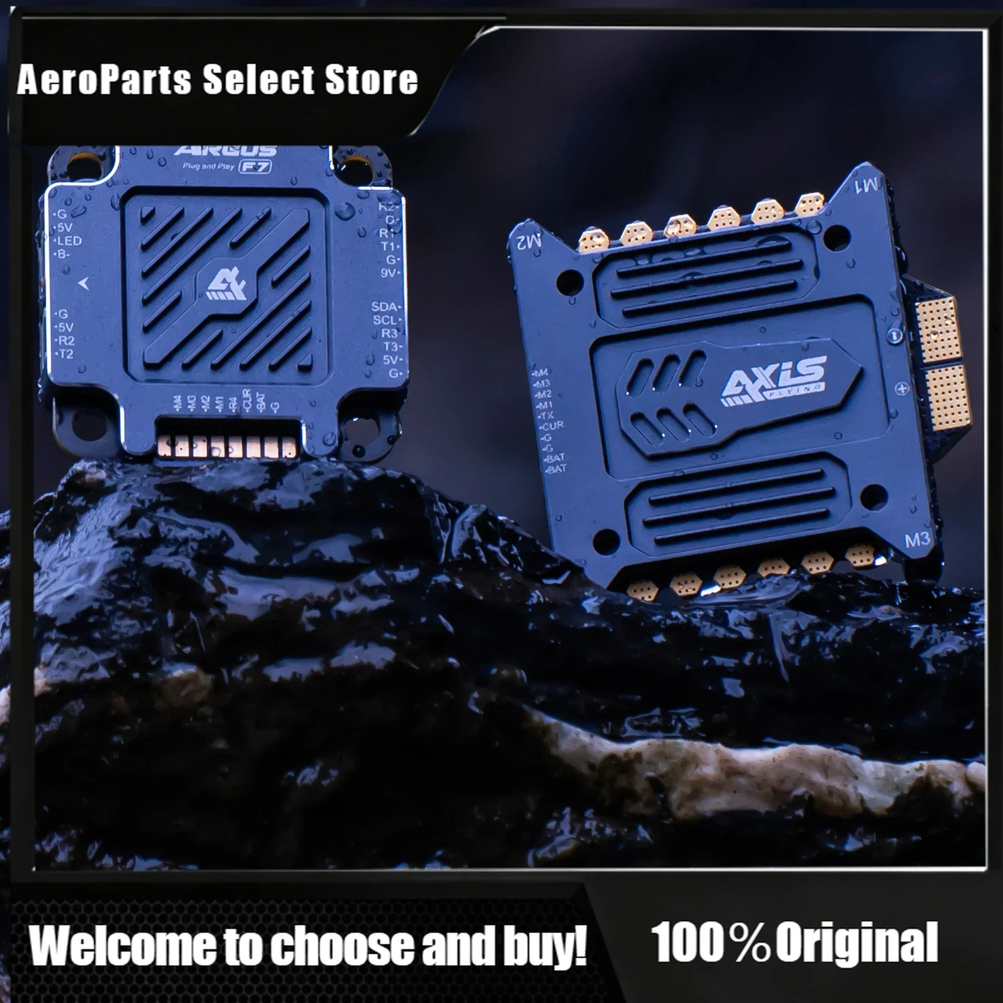 HA AxisFlying Argus PRO Plug And Play STACK - F722 Flight Controller 96K 55A / 65A AM32 4in1 ESC 3-6S 30X30mm