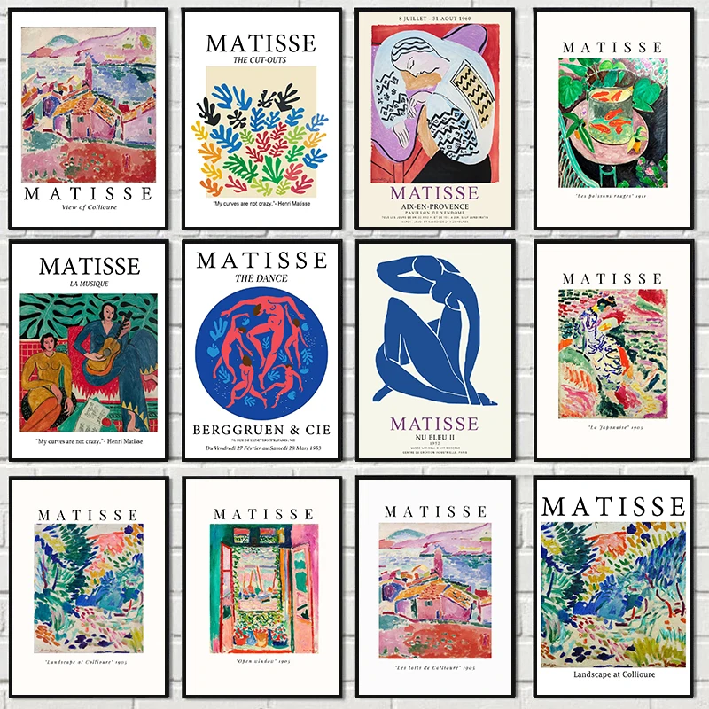 

Matisse Poster Nordic Aesthetic Living Room Decor Vintage Abstract Canvas Interior Paintings Wall Art Prints Pictures Decorat