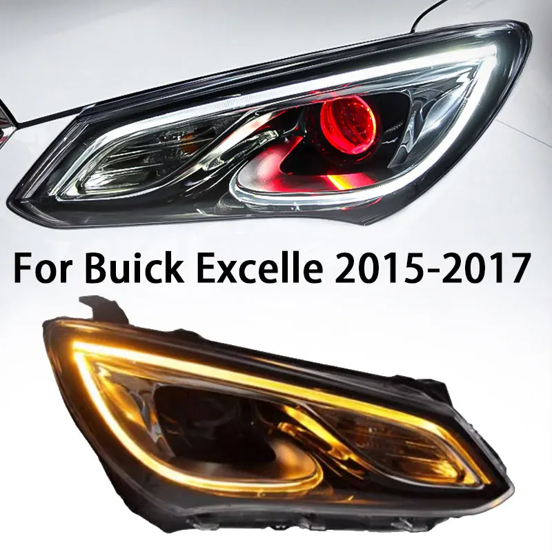 LED Headlight for Buick Excelle LED Headlight 2015-2017 Headlights LED daytime running light Devil's Eye high-end xenon lamp