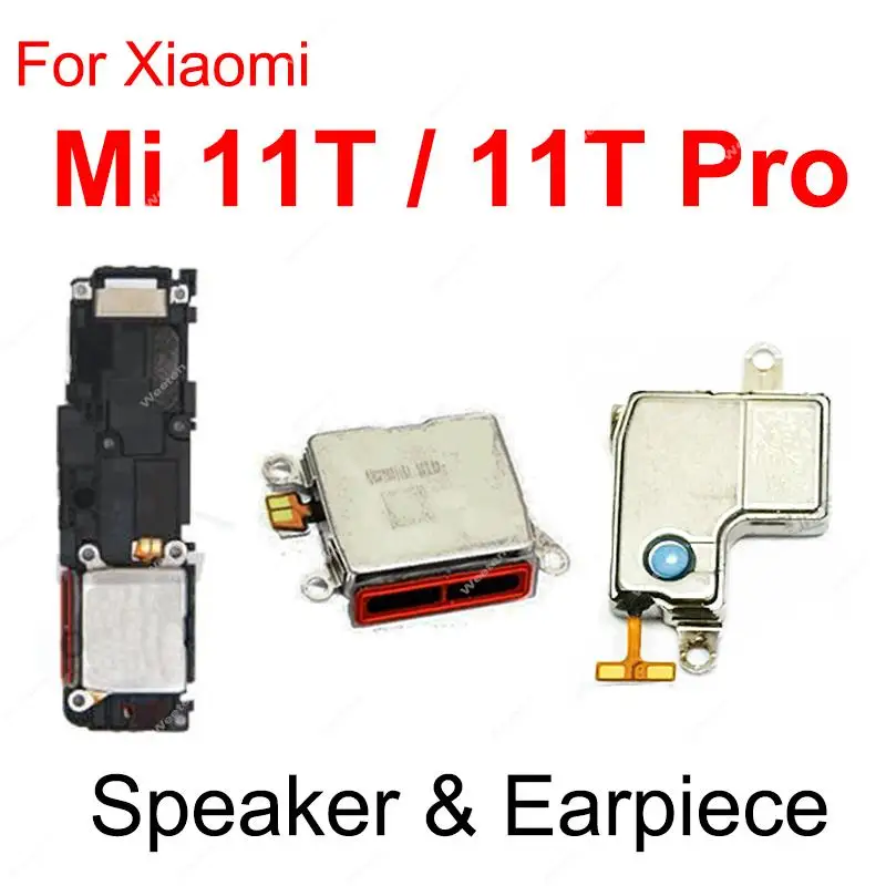 For Xiaomi Mi 11T 11T Pro Built-in Loud Speaker Top Eapiece Speaker Earphone Buzzer Ringer Flex Cable Parts