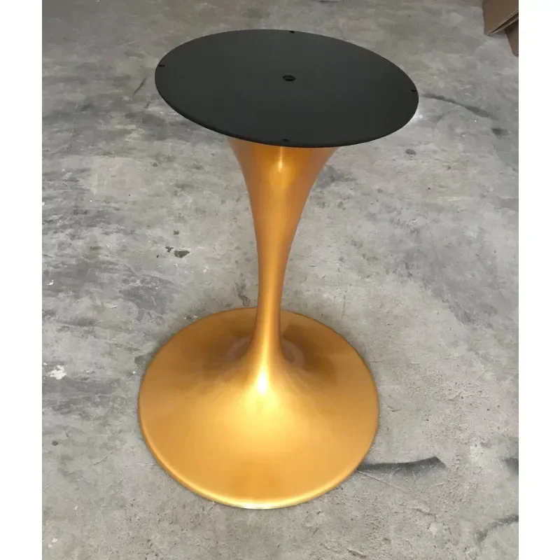 New design Custom Cast Iron restaurant Table Legs commercial rose gold pedestal  tulip round dining table base foot