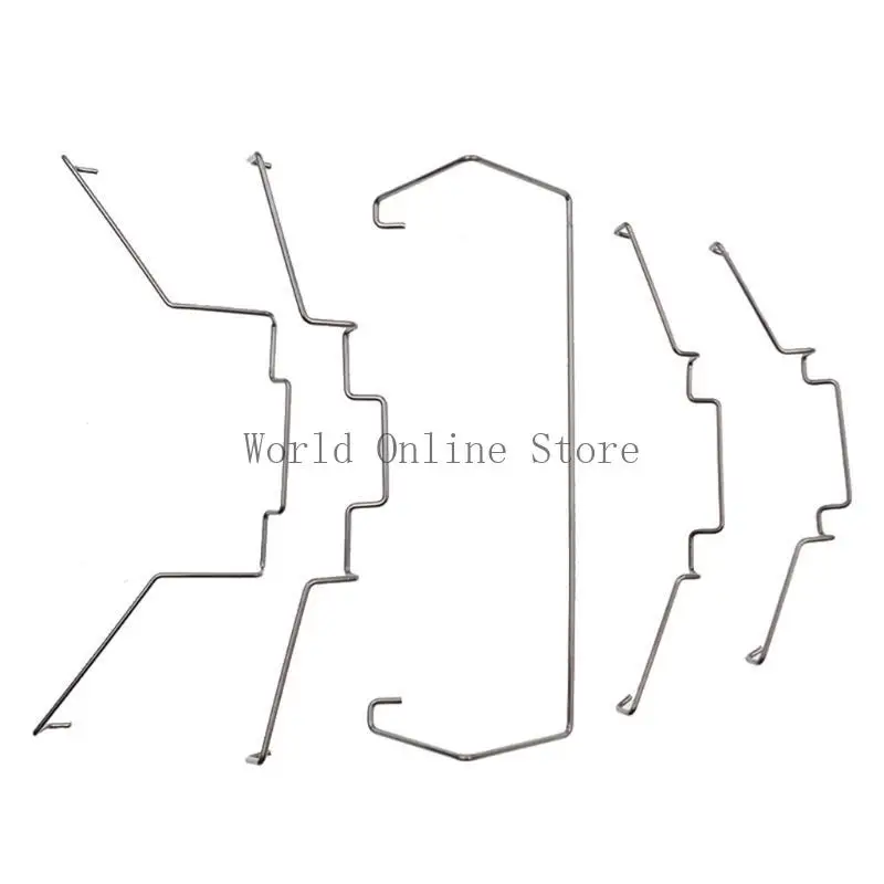 CPU Radiator Fan Hook Fixed Bracket Fan Buckle Elastic Stainless Steel Fan Buckle 2Pcs/ Set 87HC