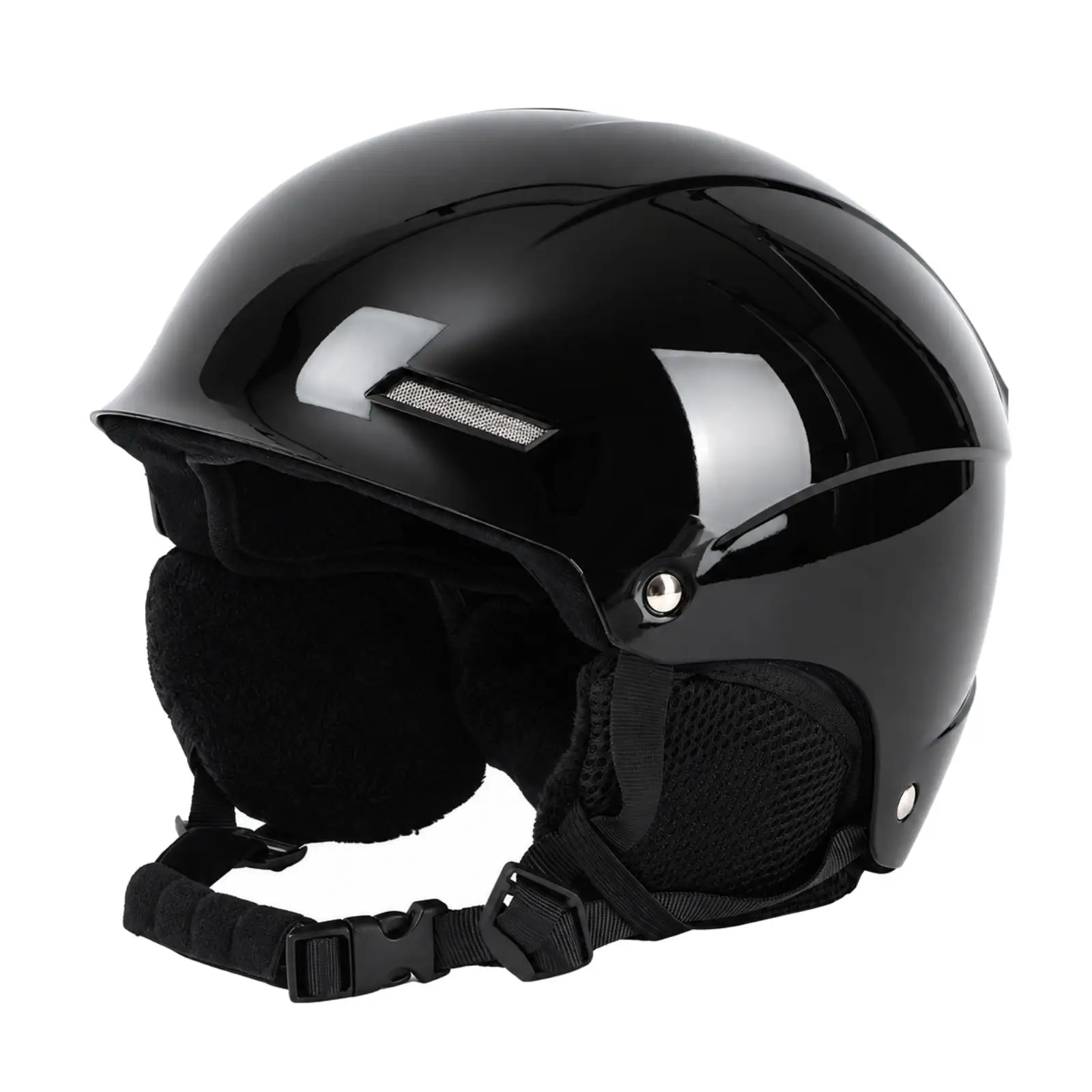 Winter Sports Safety Cap Ski Helmet for Children and Adults with Impact Absorbing EPS Core Glossy Shell Adjustable Fit Cold