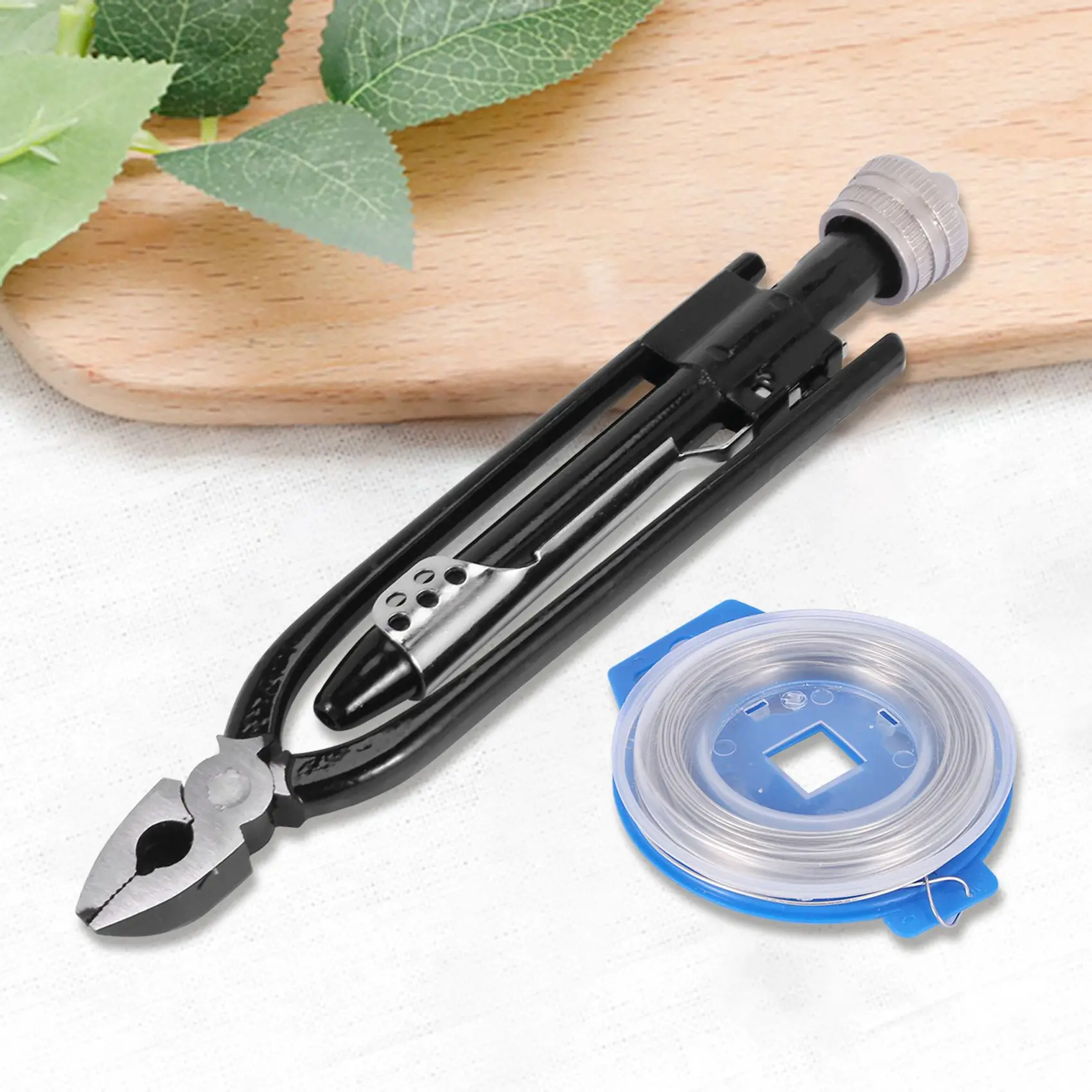 6 Inch Safety Wire Twisting Twister Side Cutting Lockwire Pliers With 25 Feet Stainless Steel Wire-B61B