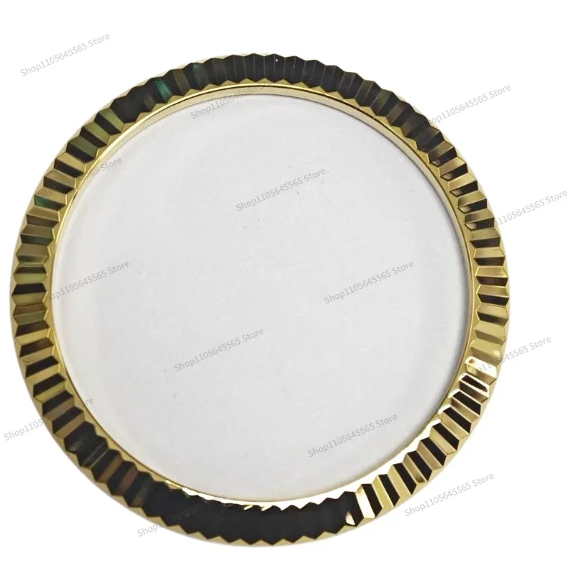 For 36 Bezel Does Not Fade Dog Tooth Ring, Suitable for Log Electroplating Gold Tooth Ring 41 Glass Case Outer Ring