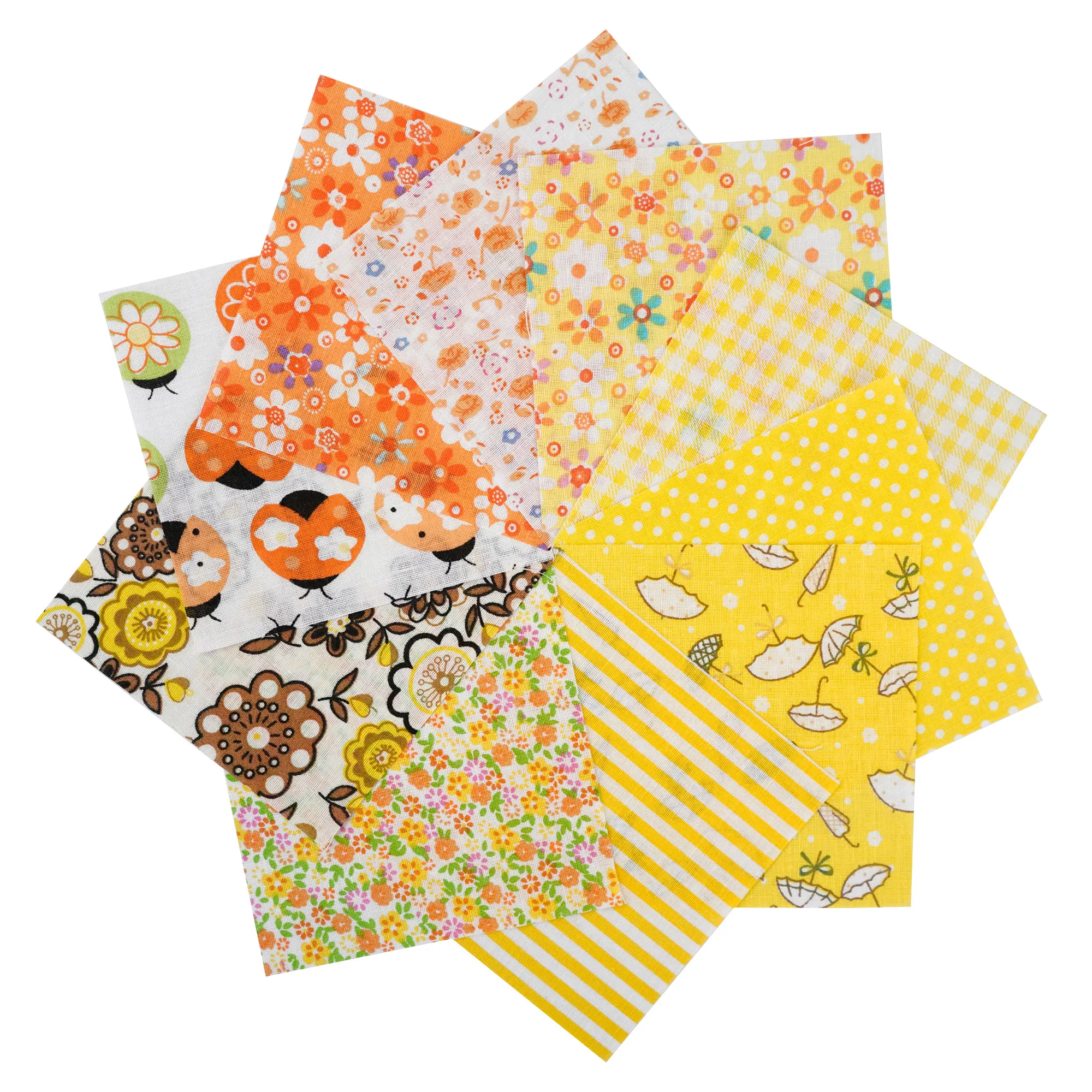 100PCS 25x25cm/10x10cm Quadrate Baumwolle Handwerk Floral Stoff Tücher für DIY Bündel Patchwork Quilten Nähen Scrapbooking Artcraft – Detail 16
