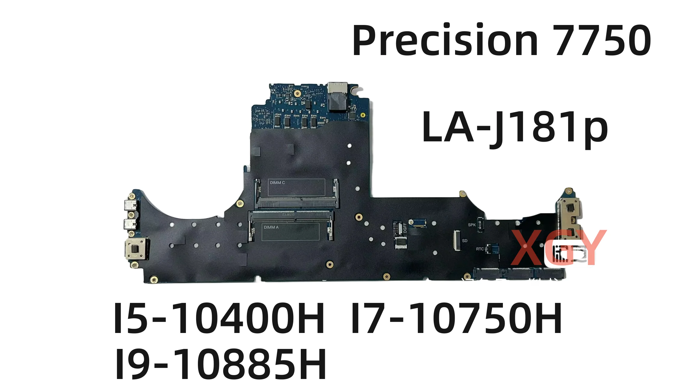 

For Dell Precision 7750 Laptop Motherboard FDX70 LA-J181P With i5-10400H i7-10750H I9-10885H 100% Test OK