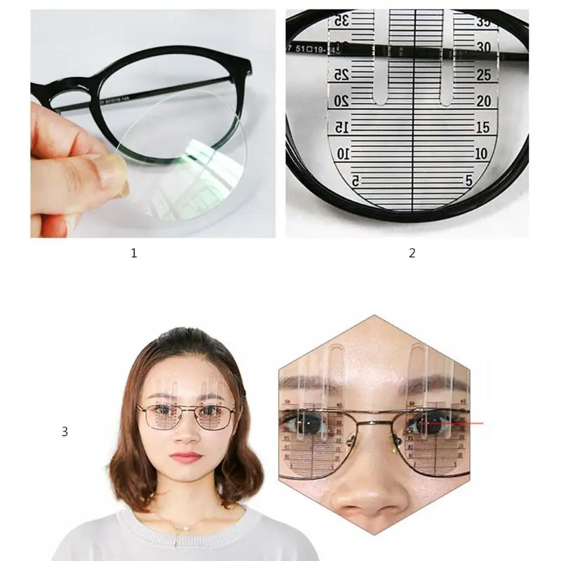 1 para optyczna linijka PH miernik wysokości źrenicy optometria PH Test oka narzędzie okulistyczne Drop Ship