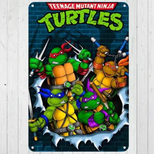 1e,Teenage Mutant Turtles Custom 10;x14; Metal Wall Art Sign Home Mancave