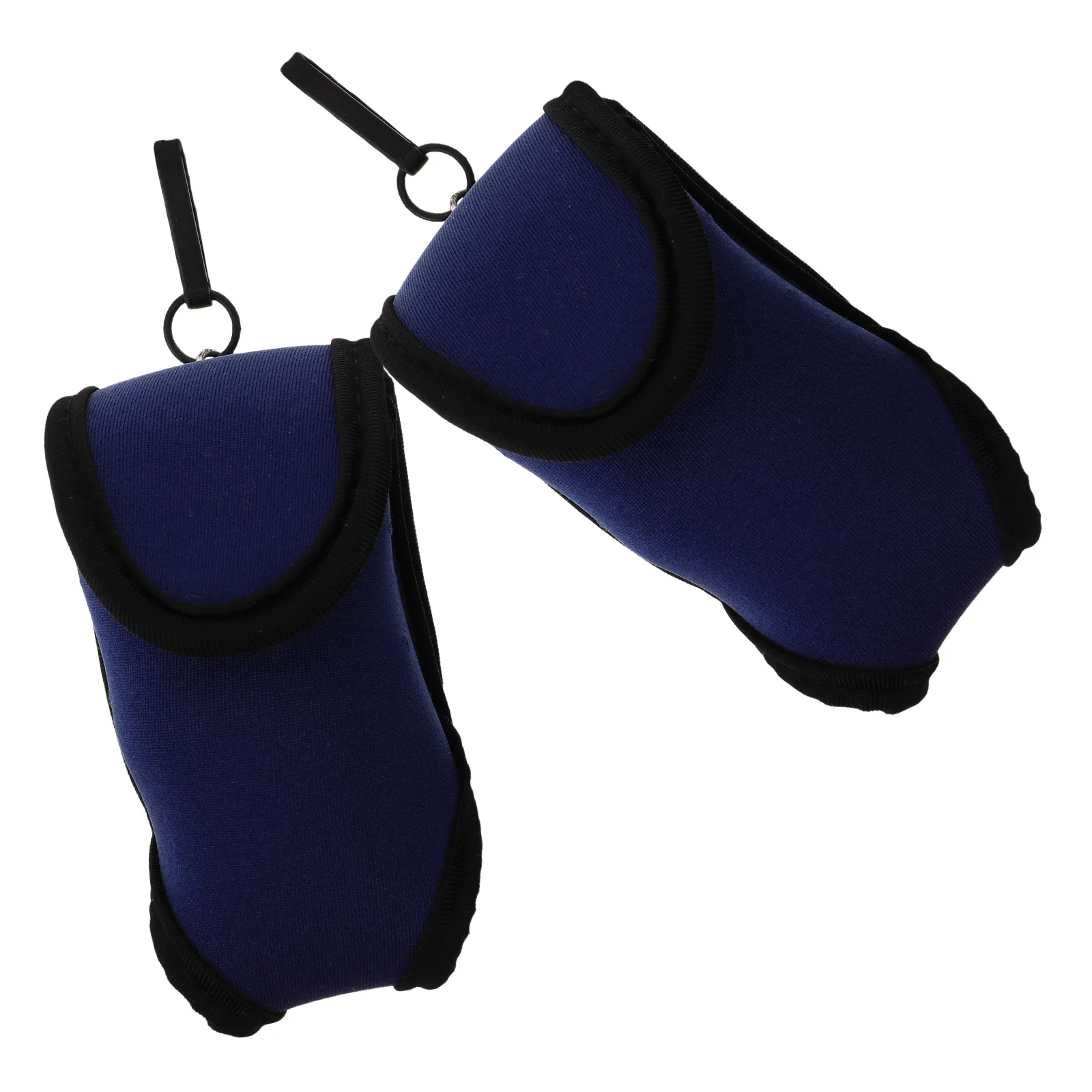 2Pcs Golf Ball Bag Portable Blue Compact Travel Case Golf Ball Waist Holder Organizer Pouch Protector for Men Women