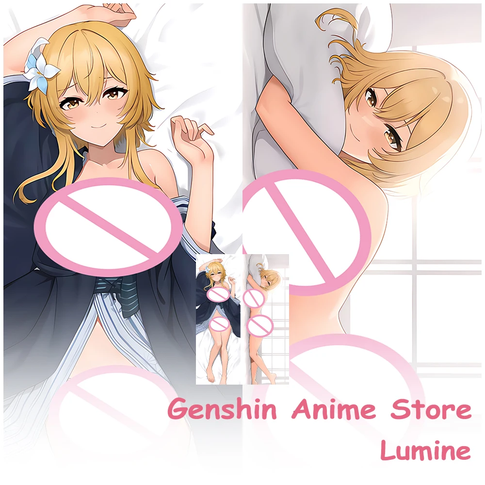 

Подушка Genshin Impact Dakimakura в стиле аниме, Женская наволочка, двухсторонняя наволочка с принтом