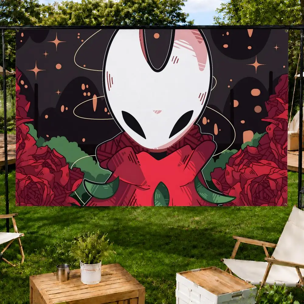 Game Gothic Metroid H-Hollow Knight Flags Fan support, home, dormitory, wall decoration, outdoor camping, party banners, gifts