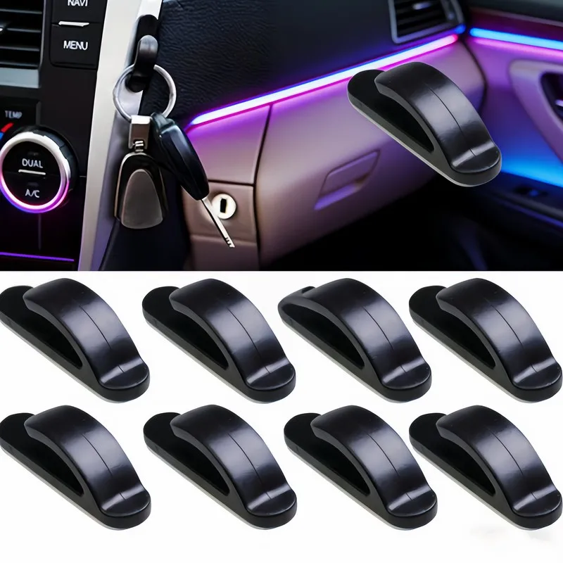 24 Pcs Heavy Duty Car Hook Self Adhesive No Drill Easy To Install Non Slip ABS Durable For Car Storage Pack Pack Pcs Very ...