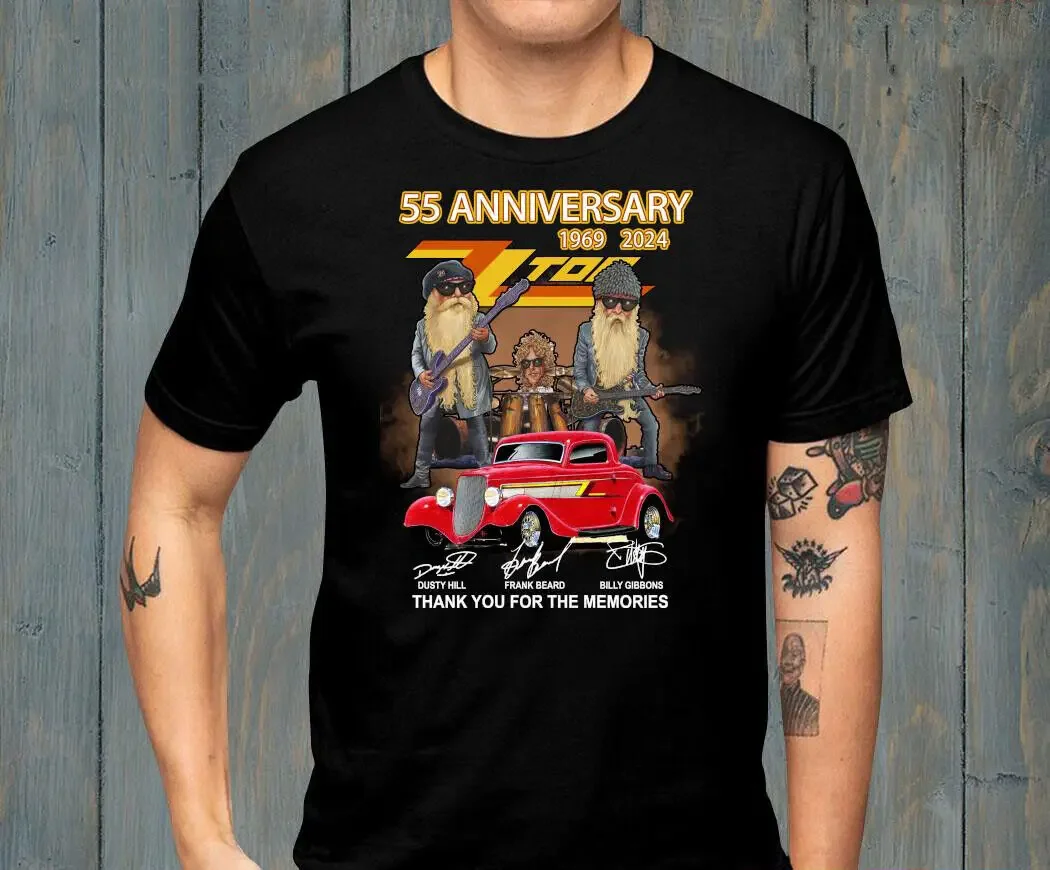 55th Anniversary 1969-2024 ZZ Top Thank You For The Memories T-shirt SP40761 long or short sleeves