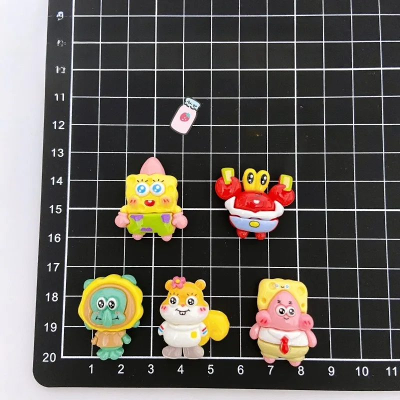 Cartoon Cute SpongeBob SquarePants 3D DIY Stickers Patrick Star Water Cup Mobile Phone Shell Tram Decoration Stickers Wholesale