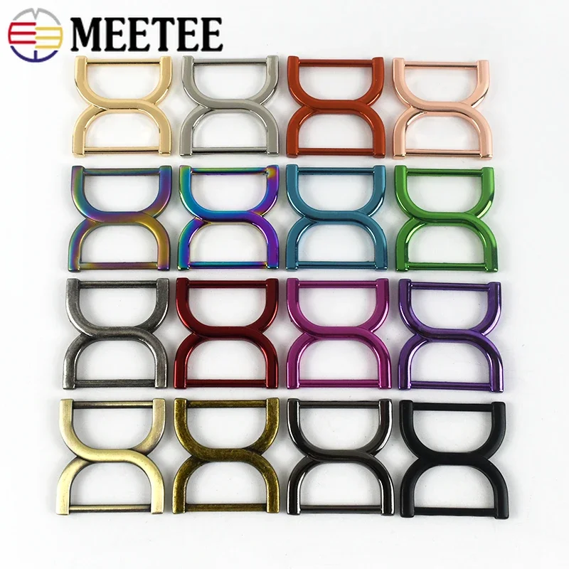 2/5/10Pc 8-shaped Metal Buckles 25mm Bag Strap Adjustment Clasp Webbing Slider Hook Coat Belt Buckle Luggage Decoration Hardware