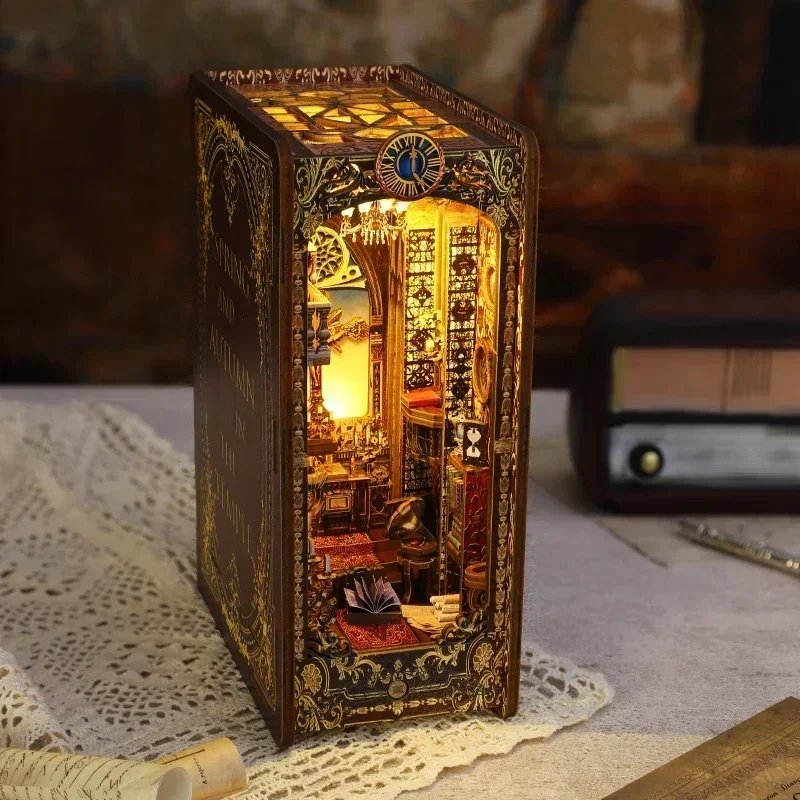DIY Wooden Book Nook Shelf Ins - Diy Wooden Book Nook Kit Shelf Insert 评论和价格