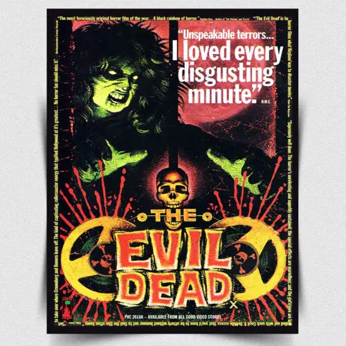 EVIL DEAD SIGN METAL PLAQUE Film Movie Advert Zombie poster print cinema-Aluminum