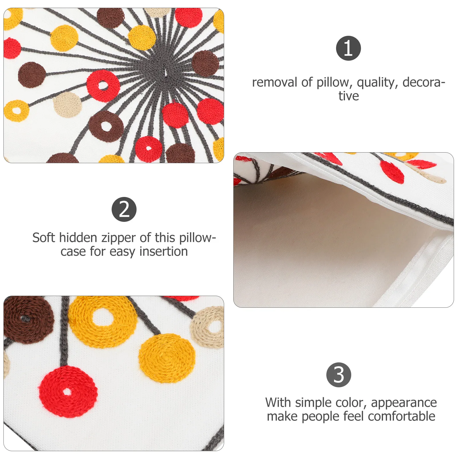 

2Pcs Square Pillow Covers Bohemian Style Vintage Pattern Sofa Bed Cushion Cover Decorative Pillowcase Home Sofa Throw Pillow