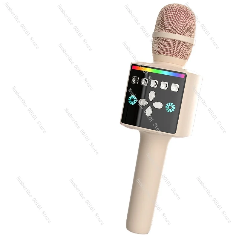 

Беспроводной микрофон для мобильного телефона, домашняя прямая трансляция, национальный караоке, детский микрофон Bluetooth, встроенный аудиомикрофон