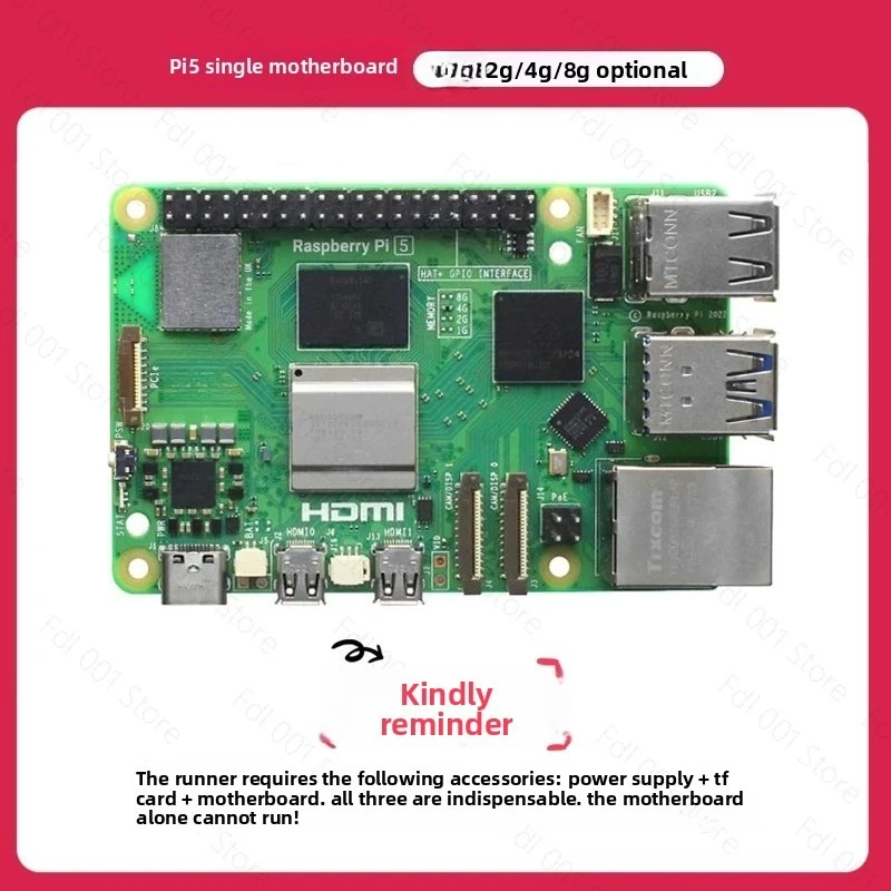 

Pi 5 16gb RAM Computer Pi5 Python Programming AI KitRaspberry Pi 5 De 8gb Kit Complete Solid State Drive