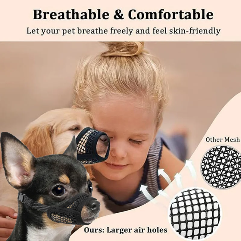 Pet Supplies Coupon - كمامة شبكية للكلاب ذات الأنف القصير