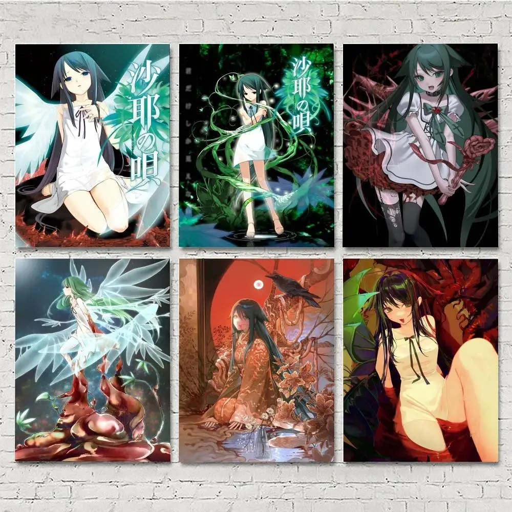 Classic Game Anime S-Saya No Uta The Song Of S-Saya Manga Posters HD Print Vintage Wall Art Decor for Home Study Room