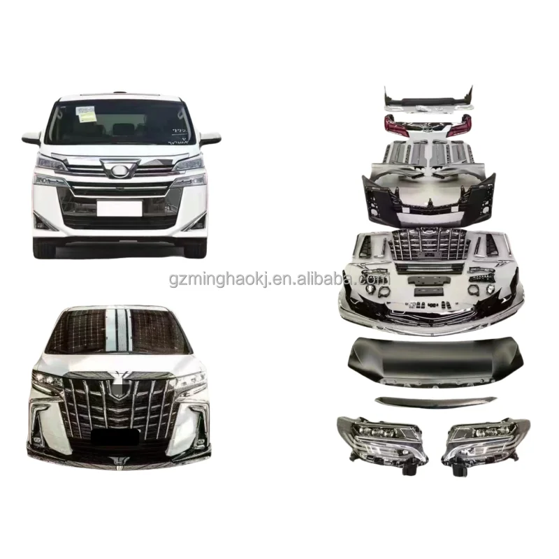 Best-Selling For  Toyota Elfa Front Bumper Assembly Kit New Body Parts Upgrade Non-Destructive Direct Mounting Used Condition