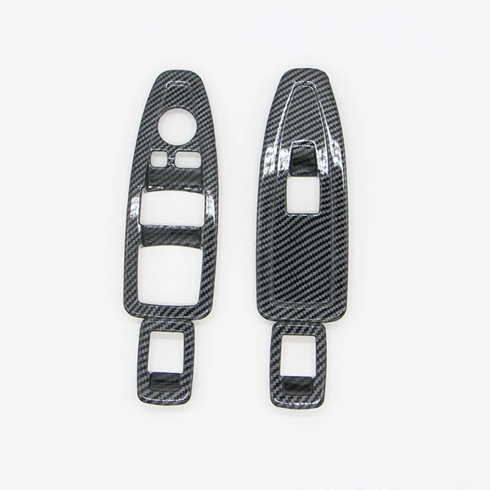 8Pcs for BMW 1 3 4 Series 3GT F20 F30 F31 F34 F36 Window Glass Lift Button Decoration ABS Carbon Fiber Panel Decoration