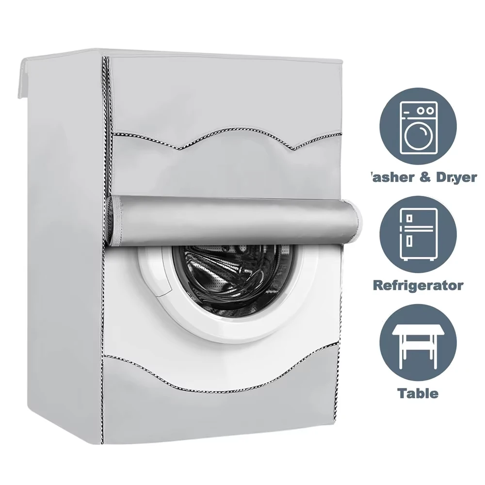 210D Washing Hine Cover Home Storage Dustproof Sunscreen Front Load Laundry Dryer Covers Washing Machine Waterproof Case