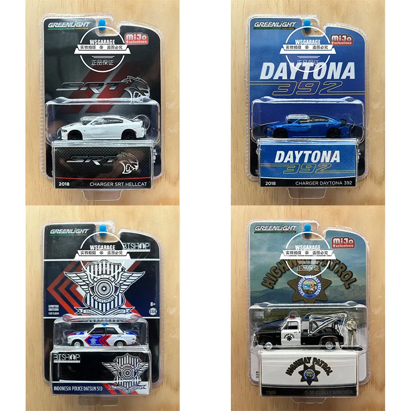 

Greenlight 1:64 Mijo Charger SRT Hellcat Daytona 392 Mustang Much 1 Series, литая под давлением модель из сплава, коллекционные украшения