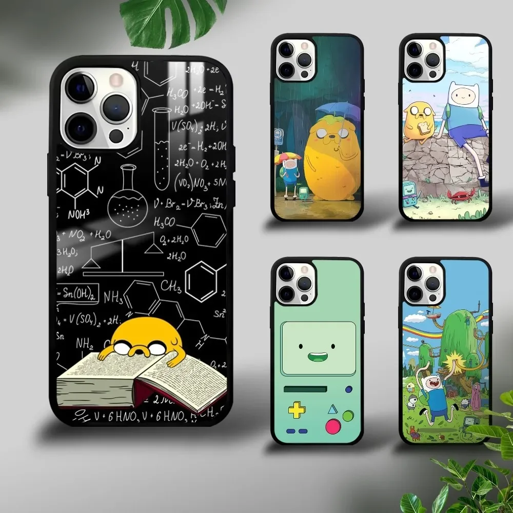 Cartoon A-Adventure T-Time Phone Case For iPhone 16 15 14 13 12 11 Pro Xs Max Mini Plus Celulares Hard Funda