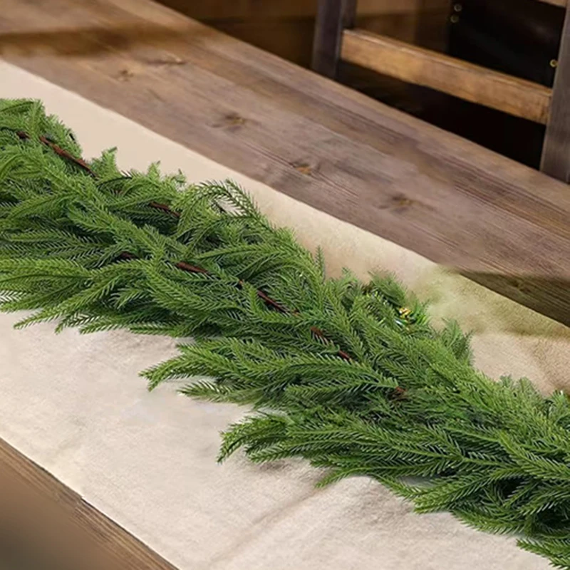 

2 шт., 180 см, рождественская имитация стойки из ротанга, обеденный стол, рождественские украшения, рождественские украшения для рождественских елок, домашний декор