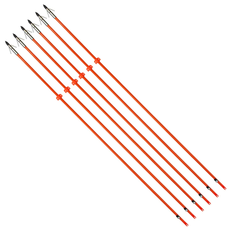 

100pcs NIKA ARCHERY Bowfishing Arrows 32" Fish Hunting Solid Fiberglass Shaft for All Bows Whole Sale