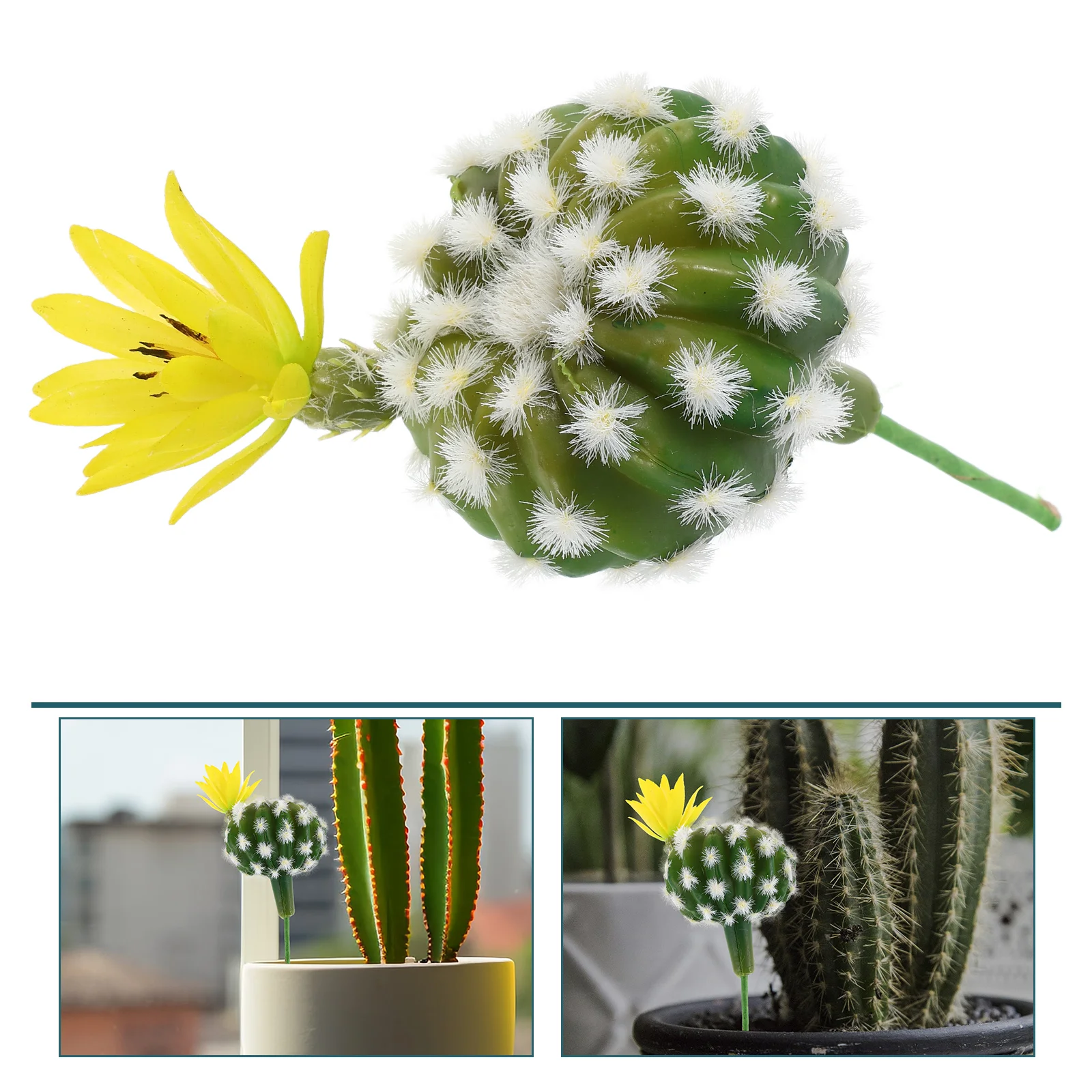 

4pcs Mini Fake Plants Artificial Realistic Succulents Plastic Ornament Home Office Decor Micro Landscape Cactus Faux Succulent
