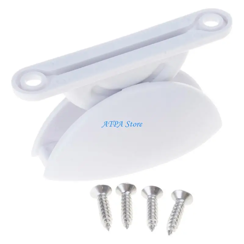 U13C Car Door Holder Retainer, White Plastic Trailer Door Holder Baggage Door Catcher Latches for Car Campers Trailer
