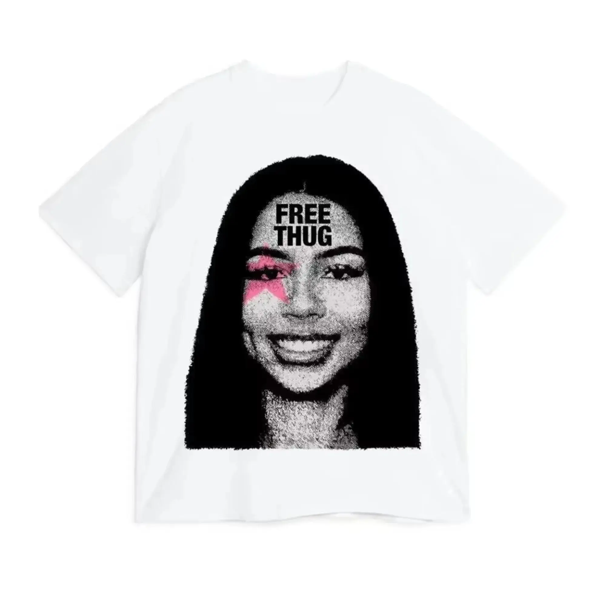 Y2k Top Mariah Der Wissenschaftler Free Thug Rapper Star Mode Baumwolle T-shirt Kurzarm T Shirts Runde Kragen Kleidung Unisex