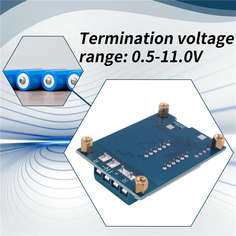 -ABPU 1 PCS ZB2L3 Blue 18650 Battery Tester External Load Discharge Type 1.2-12V Battery 18650 Equal Capacity Tester