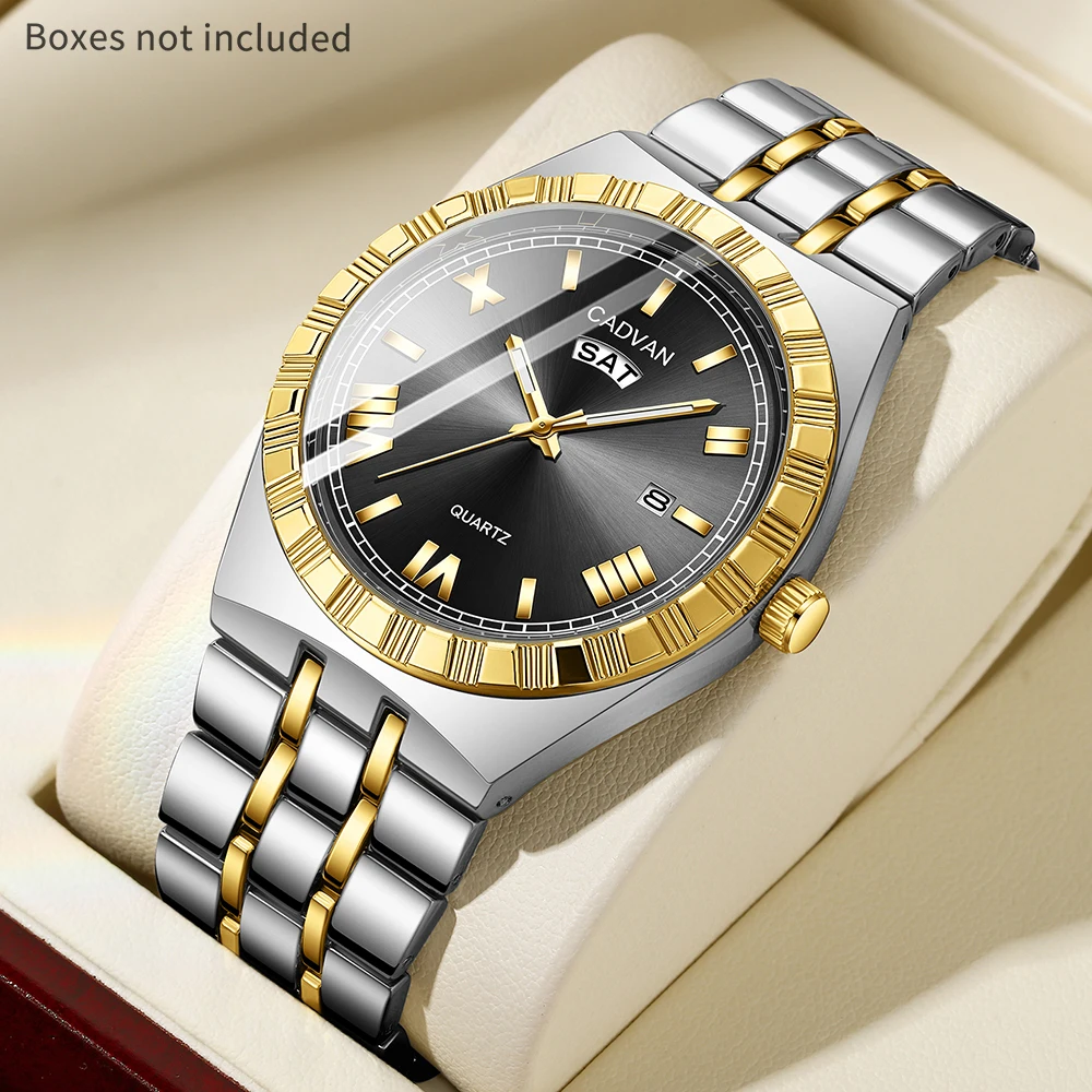 1Pcs Men's Stylish Watch Set, Business & Elegant, Ideal Gift For Ramadan Presents, Father's Day, Christmas, Family Gatherings