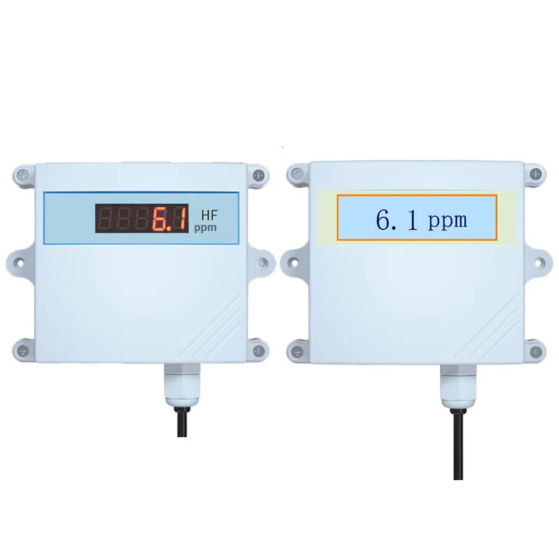 RS485 Industrial Grade Air HF Transmitter Hydrogen Fluoride Sensor Toxic and Harmful Gas Concentration Real-Time Monitor