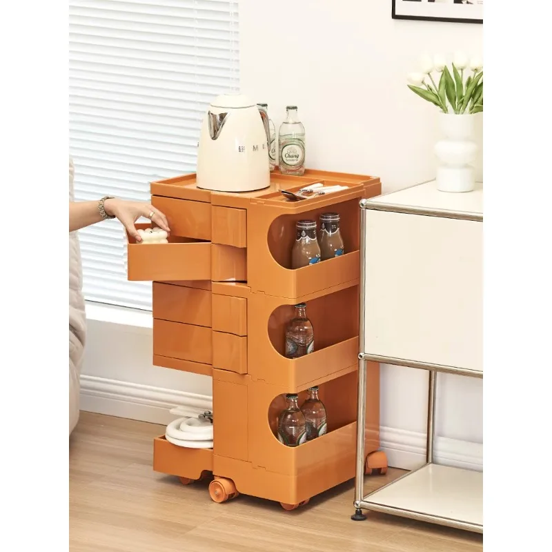 

Nordic creative cart storage cabinet bedroom removable locker Internet celebrity ins style home bedside storage cabinet