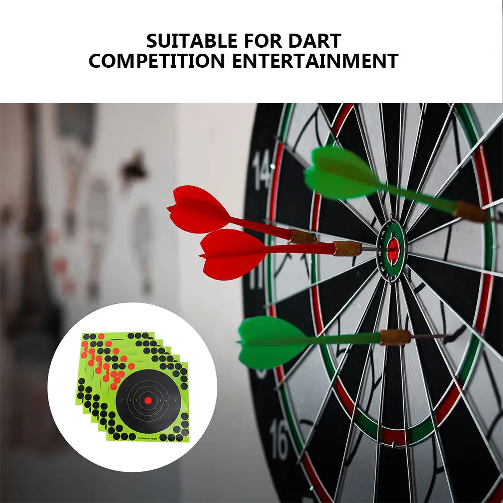40 Sheets Colorful Adhesive Target Stickers for Dart Practice – Portable Marking Paper