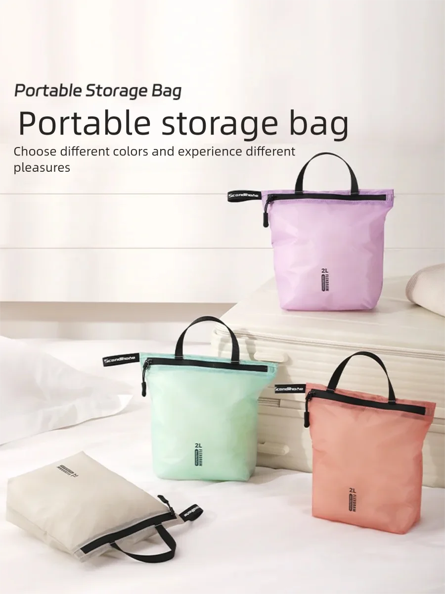 

Waterproof Travel Handbag Storage Pouch Lightweight Clothes Organizer Zip Bag for Toiletries Socks Underwear Luggage