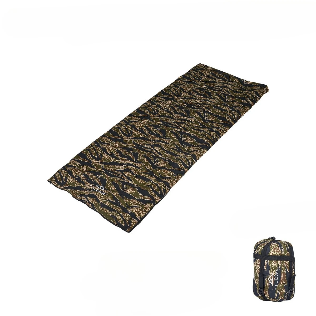 

2026 Packable Lightweight Tiger Camo Sleeping Bag Portable Warm Camping Hiking Travel Blanket Multi-use AC Office Nap Sack