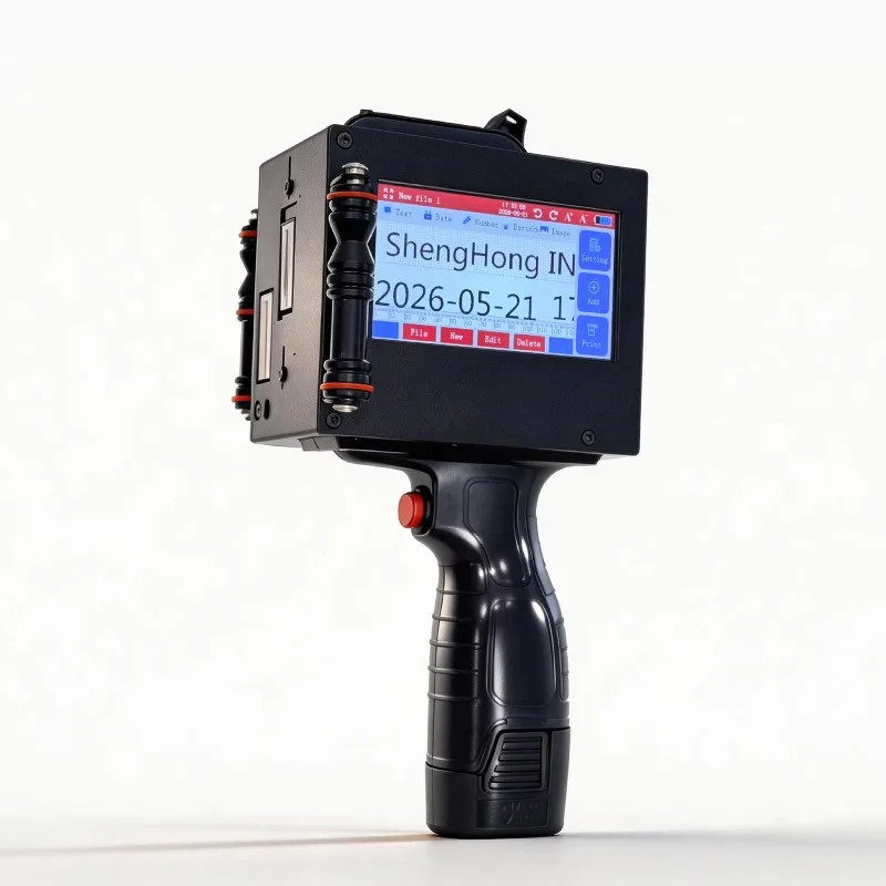 Handheld TIJ Inkjet Coding Machine Batch Expiry Date Barcode QR Code Logo for Plastic Glass Metal Carton Paper Printing Marking