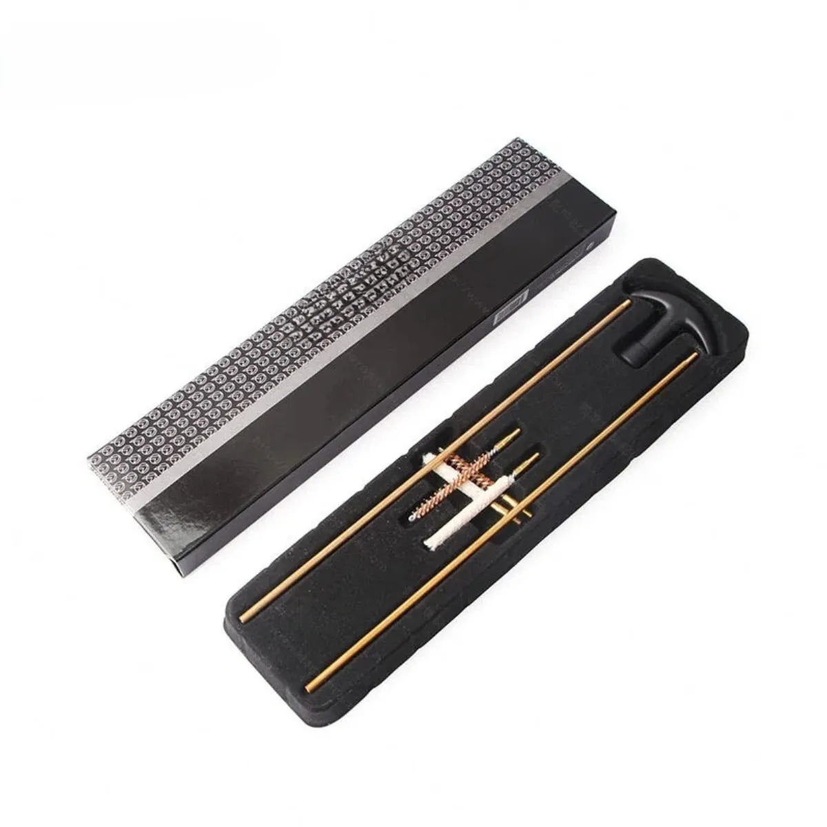 Kit de limpieza de armas tácticas Airsoft, cepillos para cañón de calibre .177, .22, 4,5mm, 5,5mm, mopa de lana para rifles de caza y pistolas
